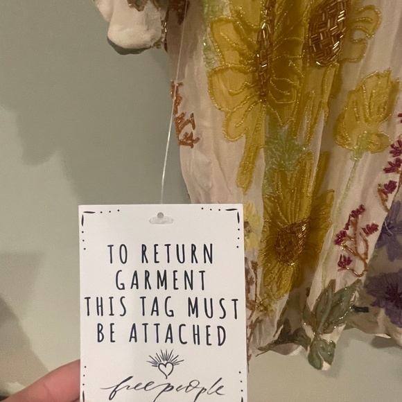 Free People Jewel Mini Dress - White Multi, Small - Picture 4 of 9